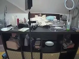 Best live sex cam show with voyeurcam-julmodels-whitebed-6 - Camsoda