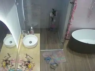 Best live sex cam show with voyeurcam-casa-salsa-bathroom-6 - Camsoda