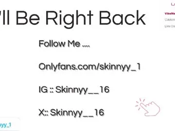 Live Sex Cam with skinnyy__016__ - Chaturbate