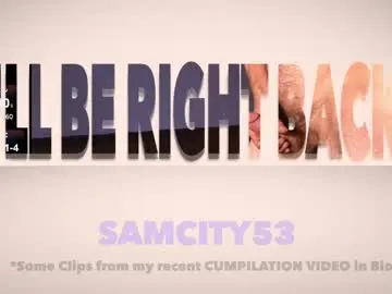 Free Live Porn with samcity53 - Chaturbate