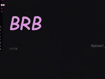 Free Porn Cam with lilyrose1_ - Chaturbate